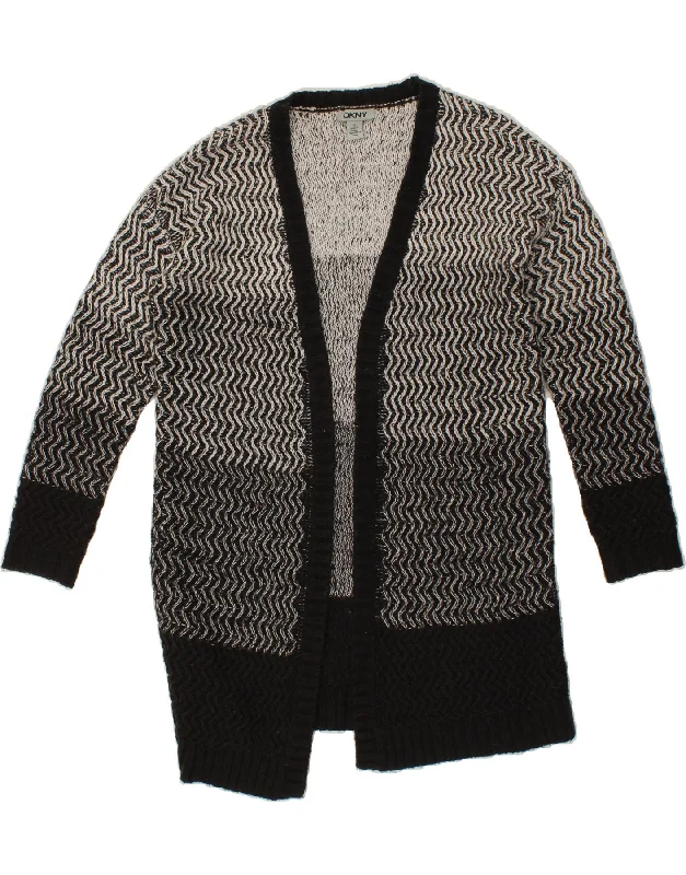 Major Savings DKNY Womens Oversized Longline Open Cardigan Sweater UK 6 XS Grey Chevron Major Savings DKNY Womens Oversized Longline Open Cardigan Sweater UK 6 XS Grey Chevron