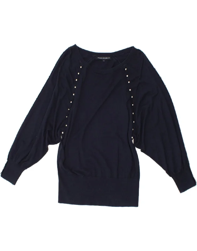 Final Clearance FRENCH CONNECTION Womens Boat Neck Jumper Sweater UK 16 Large Navy Blue Final Clearance FRENCH CONNECTION Womens Boat Neck Jumper Sweater UK 16 Large Navy Blue