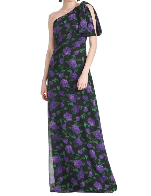 Chelsea Gown In Violet Garden