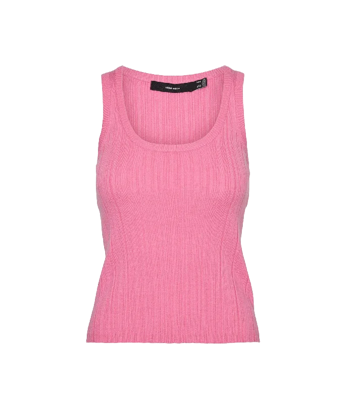 Today’s Deal Stephanie Rib Sl U-Neck Top - Pink