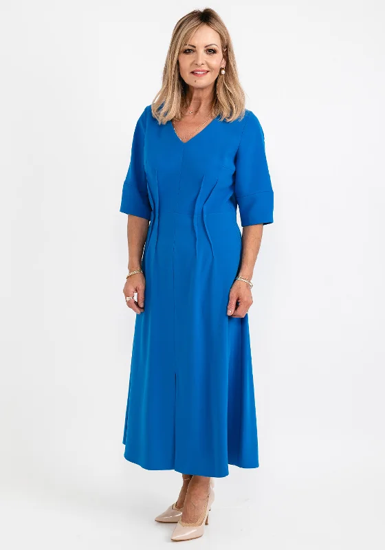 Exclusive Offers Ella Boo Seamed Ruching Maxi Dress, Blue