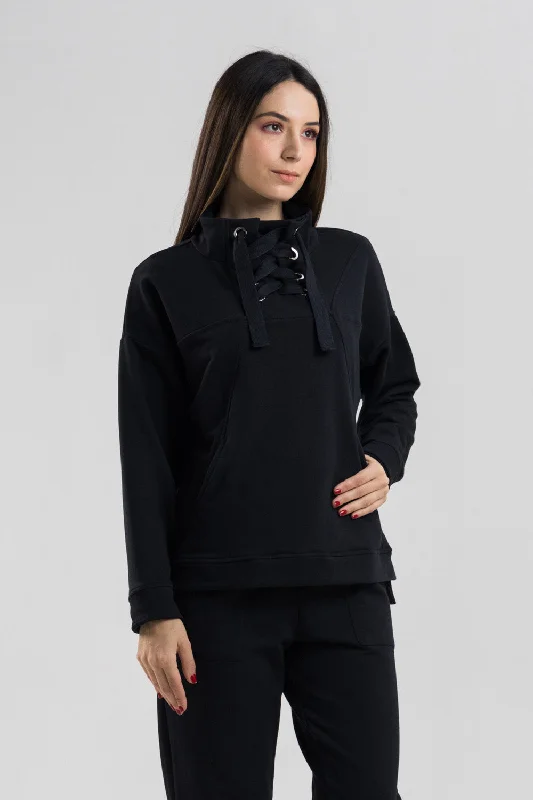 Price Blitz Ton Crossover Sweatshirt - Black