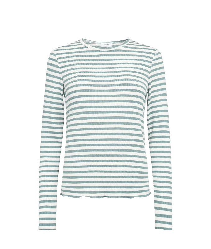 Limited Availability Ika Striped Top - Blue