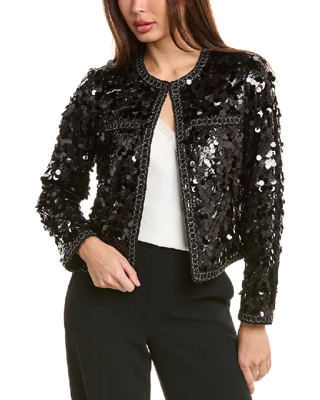 Anne Klein Cropped Kissing Front Jacket