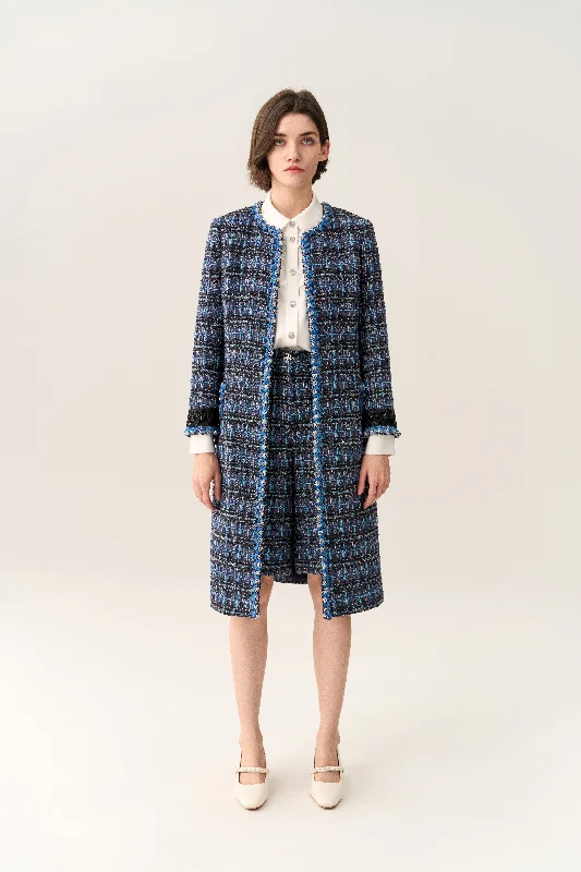 Flash Sale Checker Tweed Maxi Coat