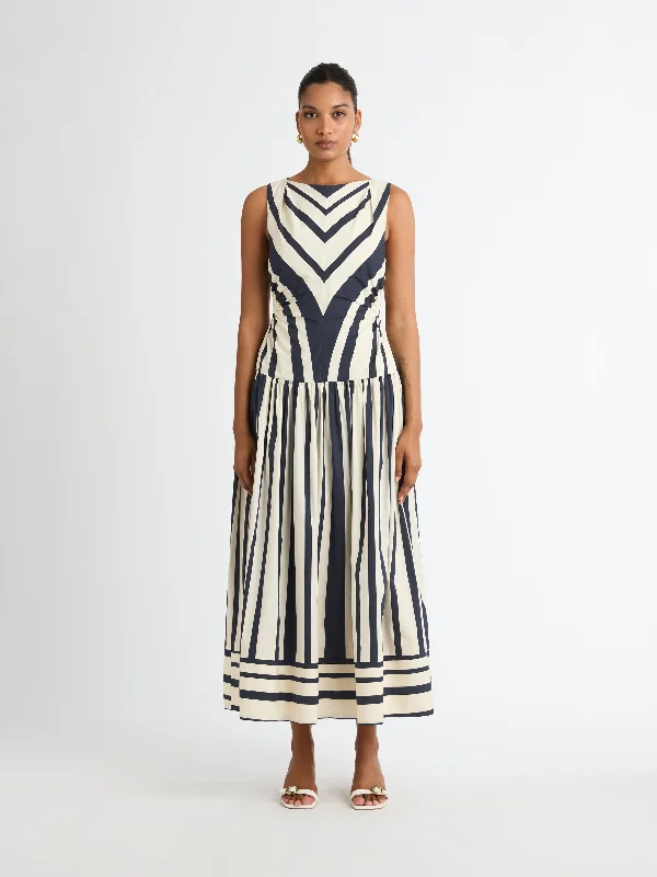 While Supplies Last RIVIERA STRIPE DRESS