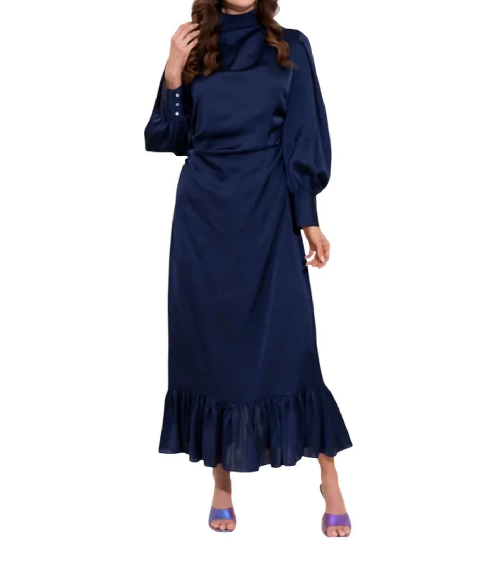 Parker Dress In Midnight Blue