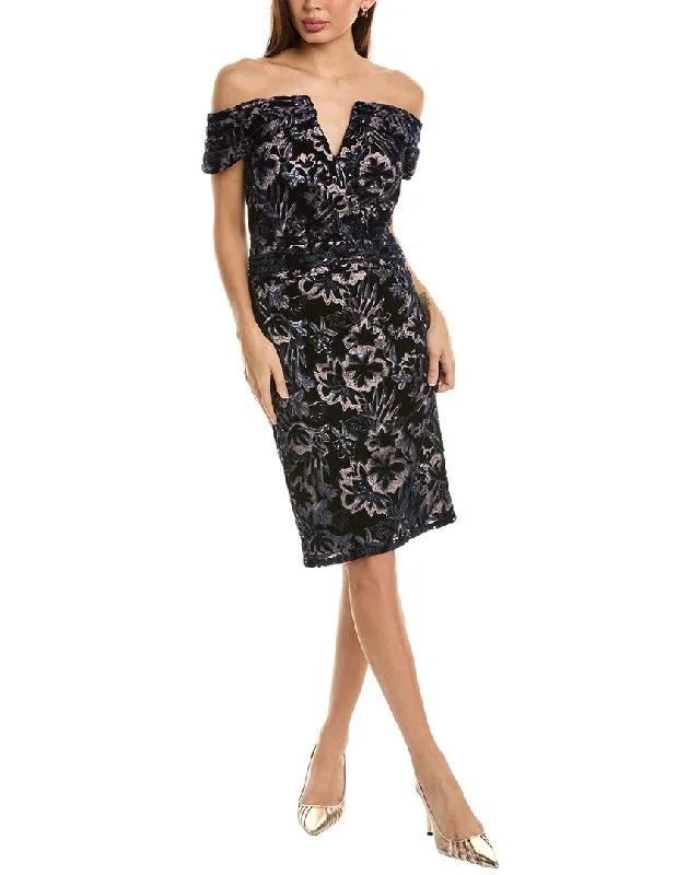 Special Discount Tadashi Shoji Printed Mini Dress