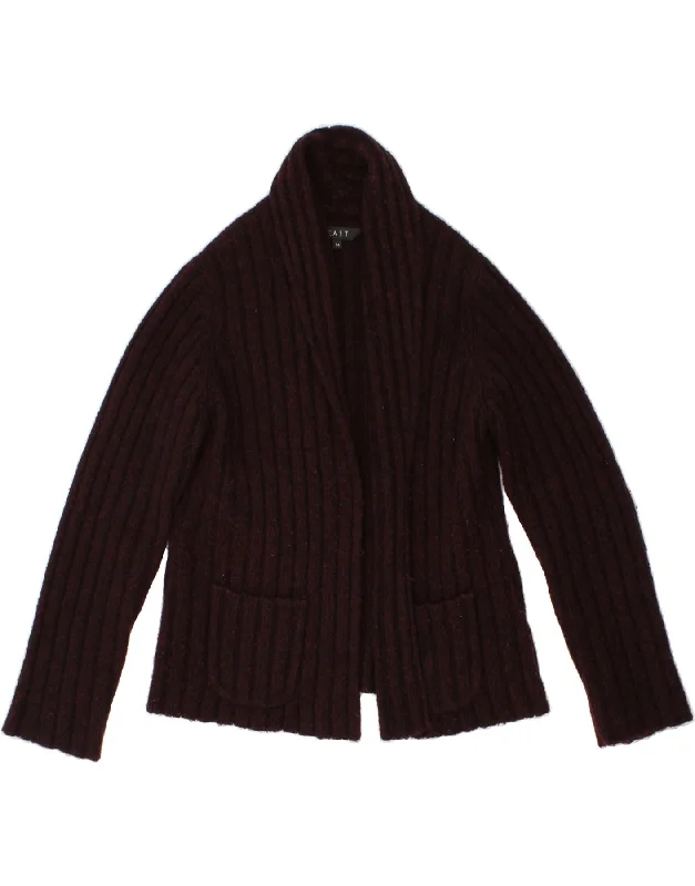 Great Deals EAST Womens Open Cardigan Sweater UK 14 Large  Burgundy Wool