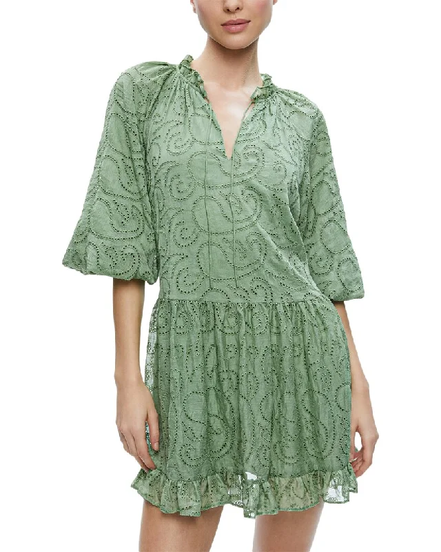 Price Drop Alert alice + olivia Sherrie Gathered Tunic Dress