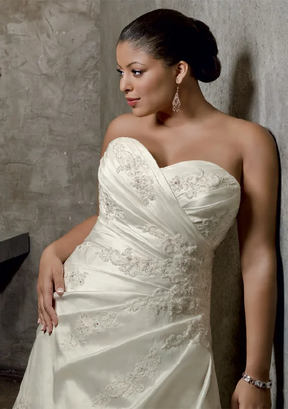 Price Drop Alert Mori Lee 3053 Luxe Taffeta with Lace Appliques