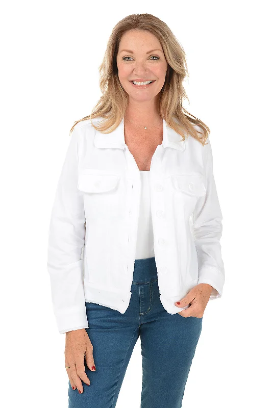 Buy Now Button-Front Frayed Jacket