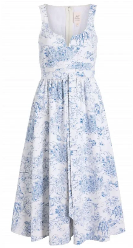 Unbeatable Prices Etoile Ebba Dress In White/blue
