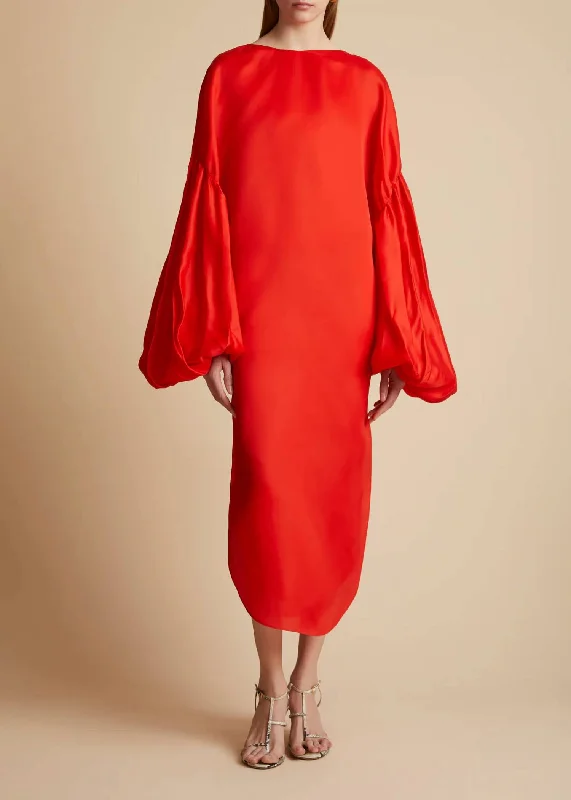 Big Discounts Zelma Dress In Fire Red