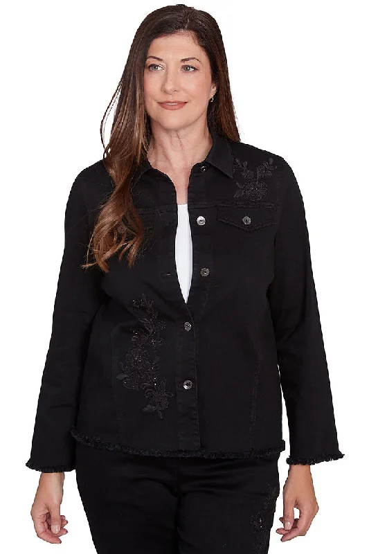 TIME-Limited Offer Wild At Heart Embroidered Denim Jacket
