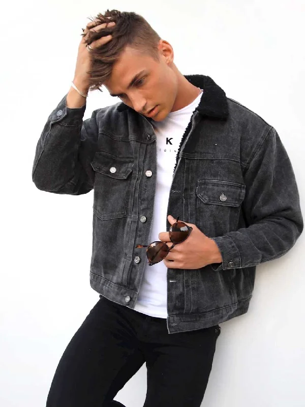 Hot Deal Rapha Denim Jacket - Charcoal