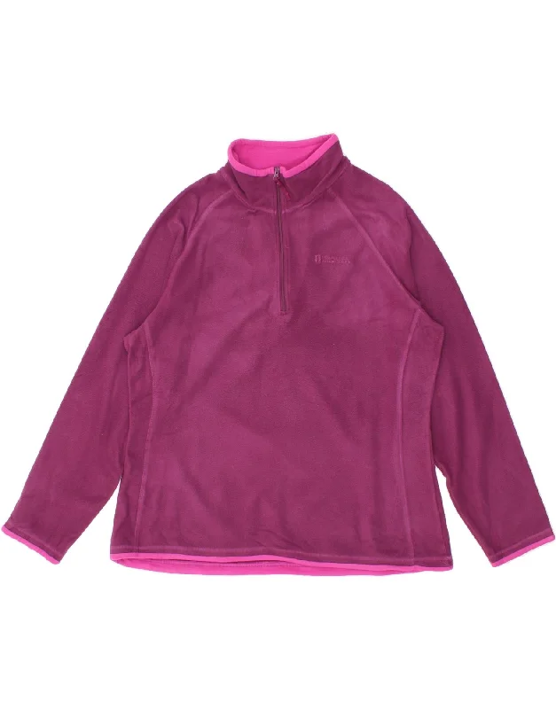 Inventory Reduction MOUNTAIN WAREHOUSE Womens Zip Neck Fleece Jumper UK 20 2XL Purple Inventory Reduction MOUNTAIN WAREHOUSE Womens Zip Neck Fleece Jumper UK 20 2XL Purple