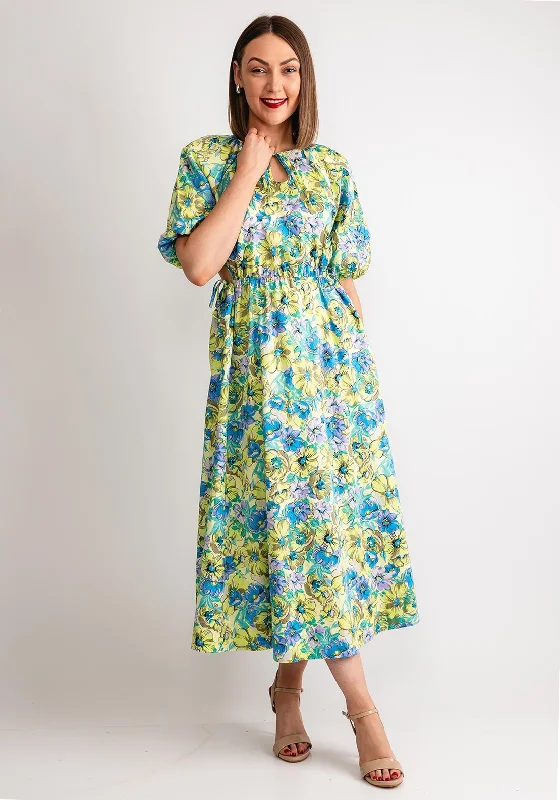 Discount Deals Y.A.S Lomisa Cut Out Maxi Dress, Elfin Yellow