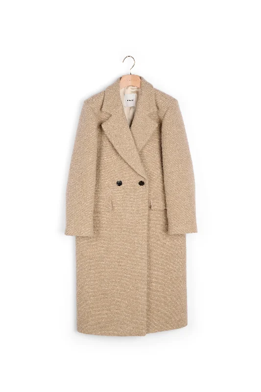 Clearance Sale Manteau long à col tailleur