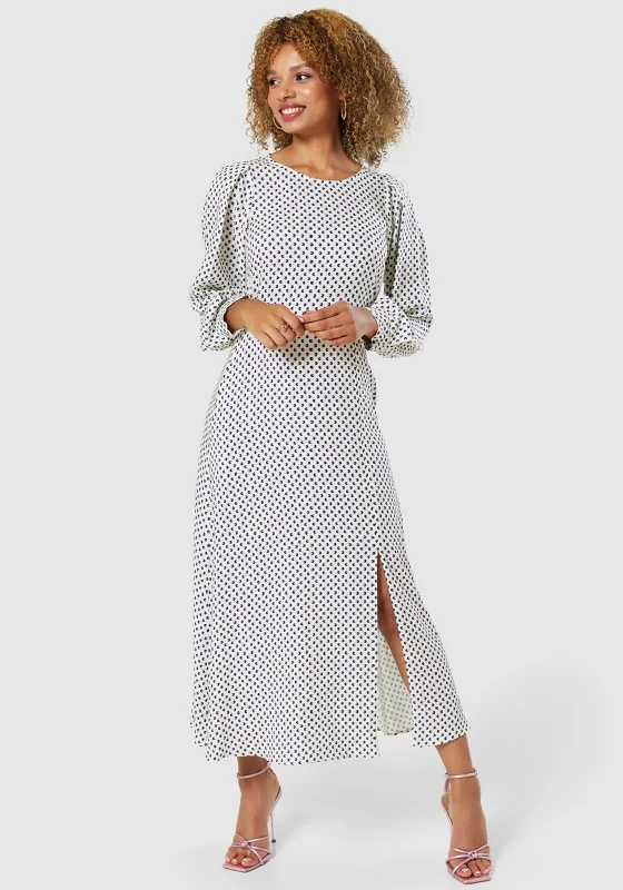 Instant Discount Closet London Printed A Line Maxi Dress, Ivory