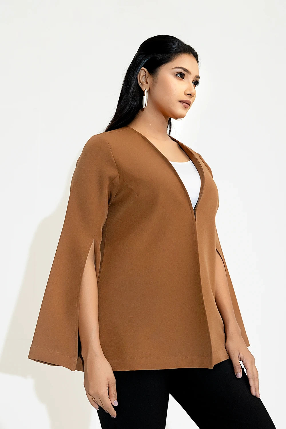 Best Deals Cape Sleeve Semi-Formal Coat