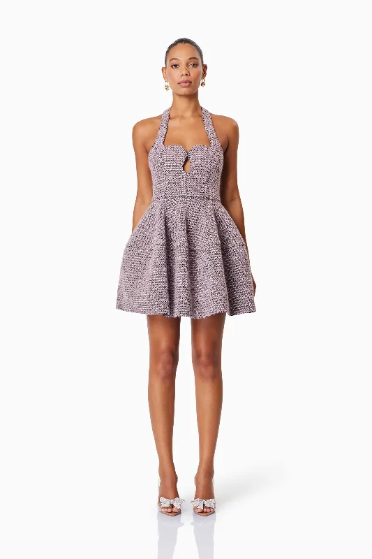 Super Deal Magnolia Sweetheart Mini Dress In Purple