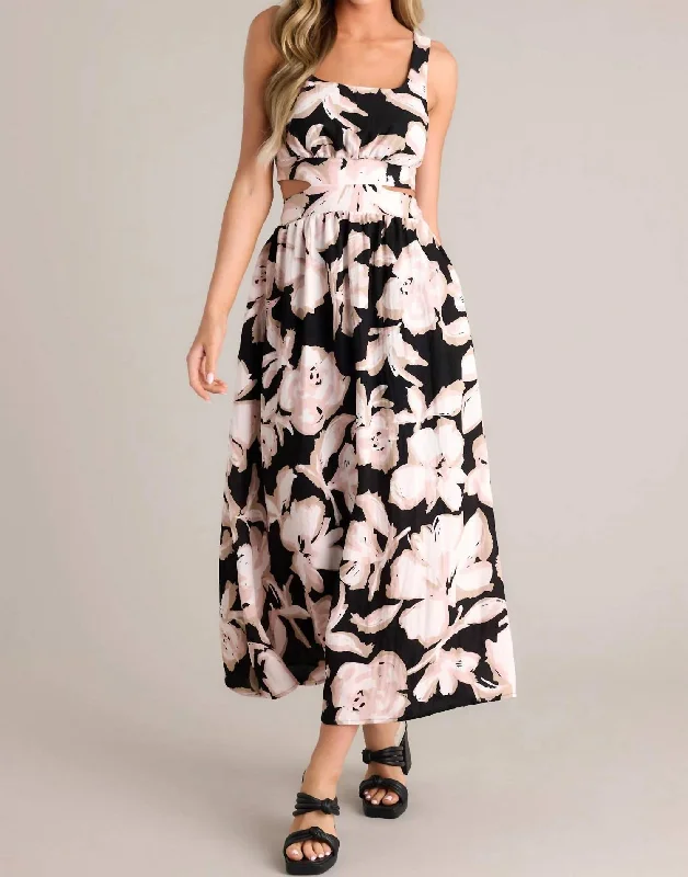 Buy More, Save More Cutout Maxi Dress In Black