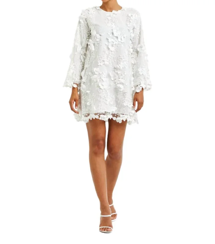 Doorbuster Deal Flora Mini Dress In Ivory