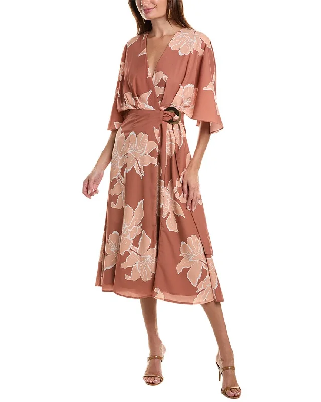 Online Only Hutch Lilita Midi Wrap Dress