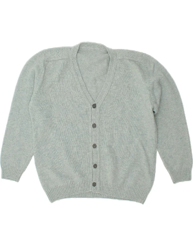 Savings Spectacular VINTAGE Womens Cardigan Sweater IT 48 XL Blue Wool
