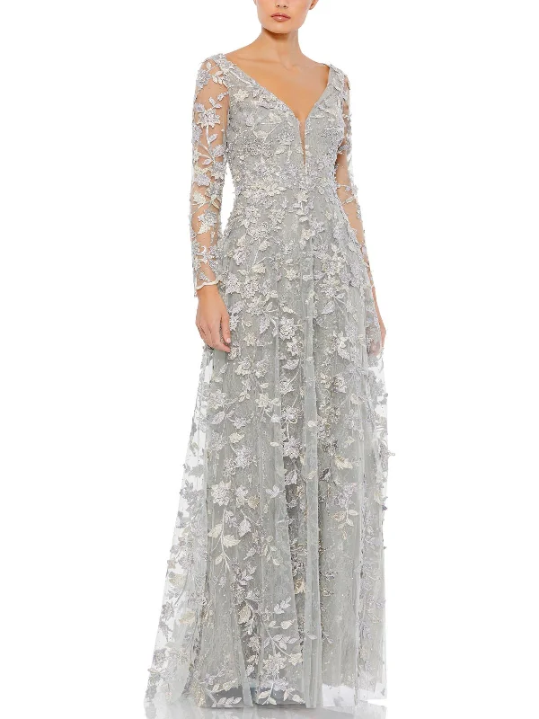 Savings Alert Womens Embellished Formal Evening Dress