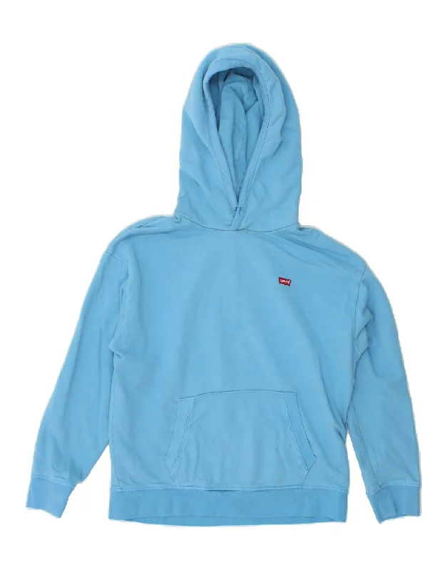 Exclusive Savings LEVI'S Womens Hoodie Jumper UK 10 Small Blue Cotton