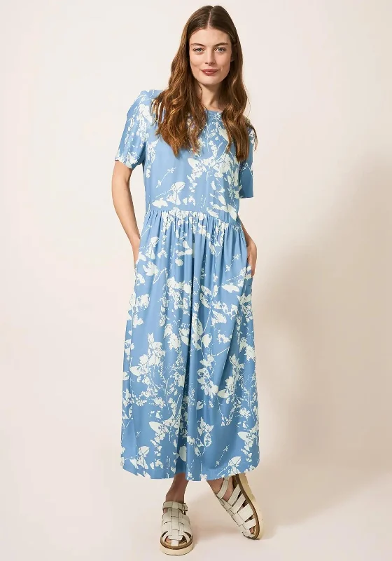Price Rollback White Stuff Elisa Abstract Print Midi Dress, Blue