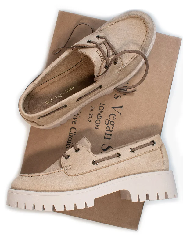 Special Offer Track Sole Vegan Suede Loafers