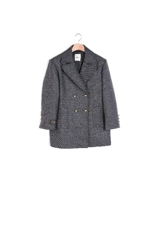 Online Only Caban en laine