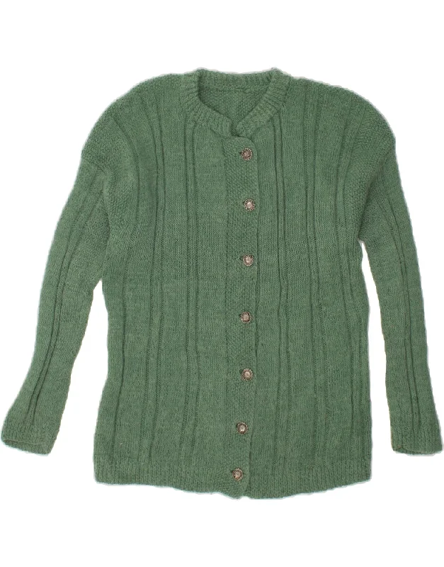 VINTAGE Womens Cardigan Sweater UK 18 XL Green