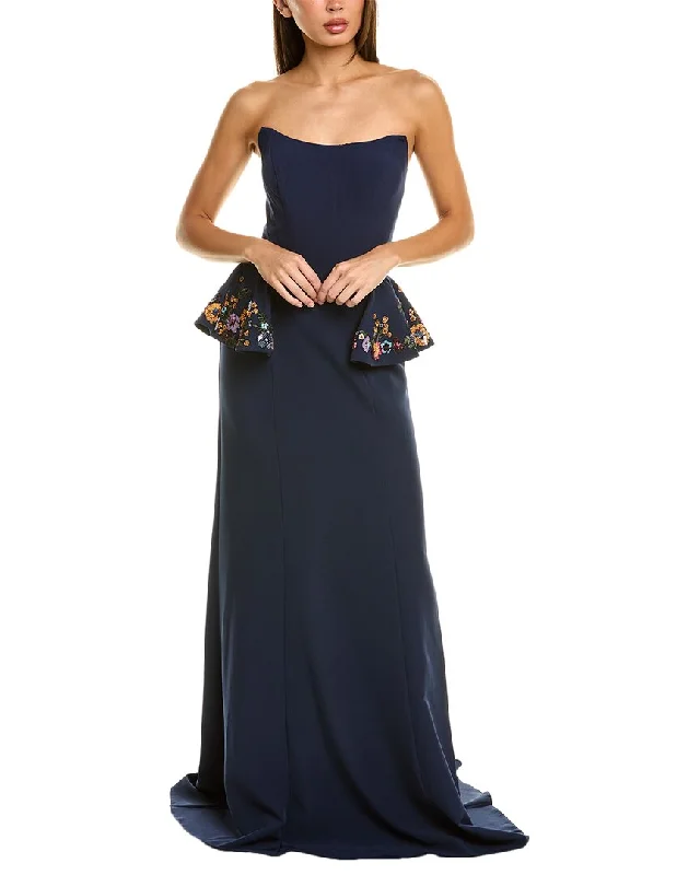 Deep Discounts Rene Ruiz Strapless Faille Mermaid Gown