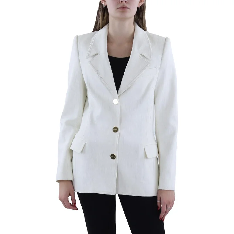 Womens Solid Workwear Suit Jacket