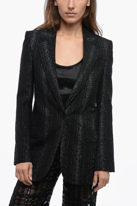 Stella McCartney Wool Blazer with Lurex Detailing