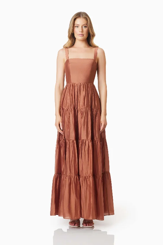 Exclusive Savings Fauna Resortwear Maxi Dress In Brown