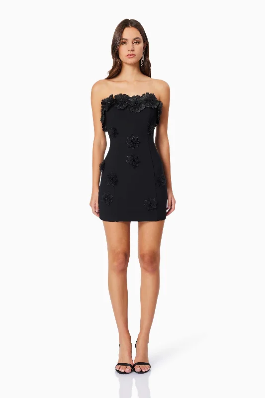 Sale Event Charlotte Strapless Mini Dress in Black