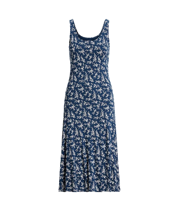 Discount Mania Floral Scoopneck Jersey Dress - Multi
