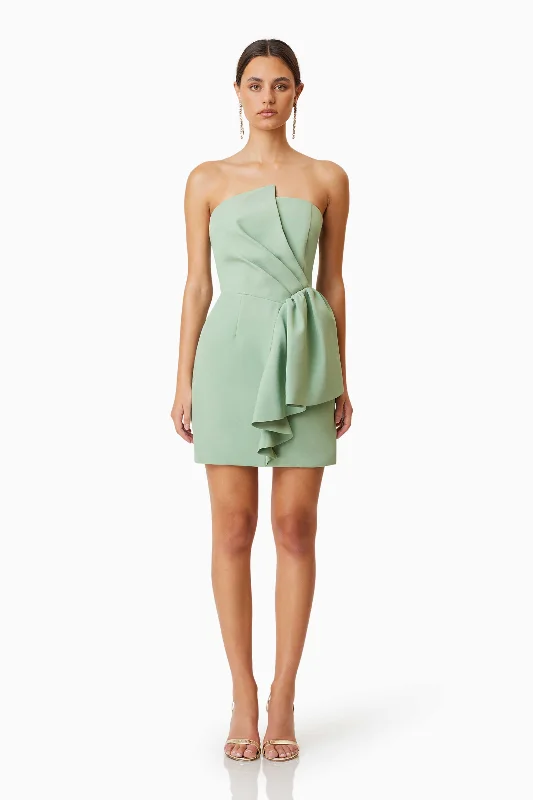 Best Bargains Zuri Mini Strapless Dress In Green