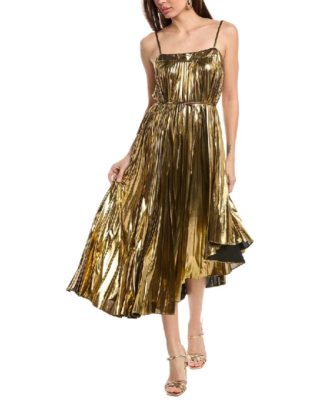 Milly Irene Solid Metallic Dress