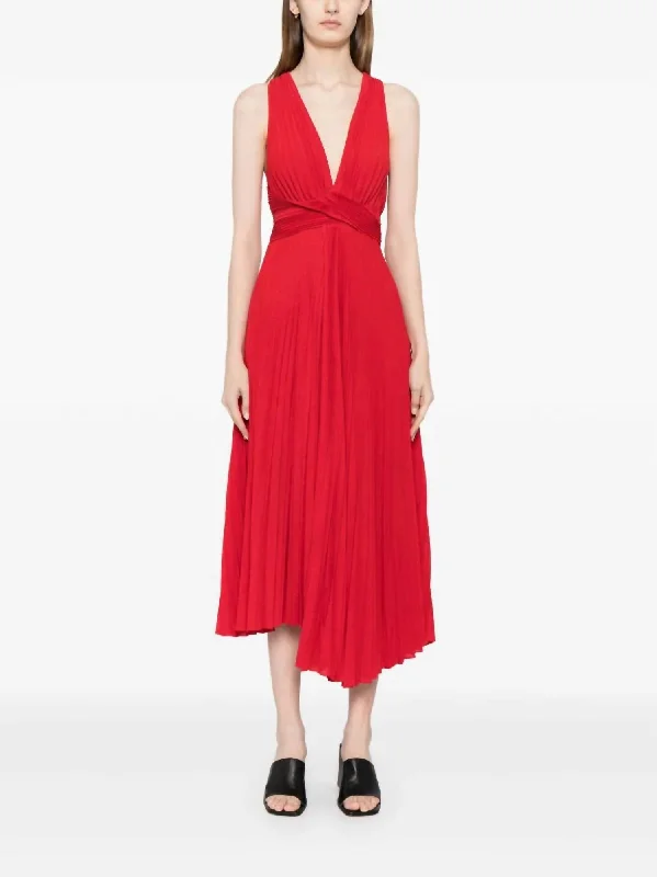 YEAR-End Sale Everly Dress In Rouge