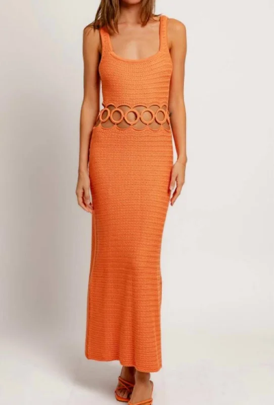 Best Bargains Crochet Dress In Orange