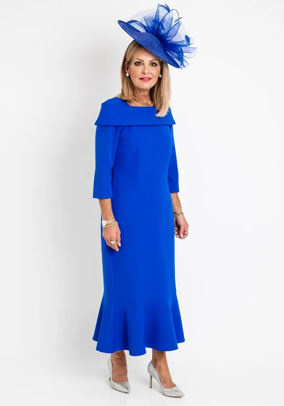 Extra Savings Cassandra Fishtail Midi Dress, Royal Blue