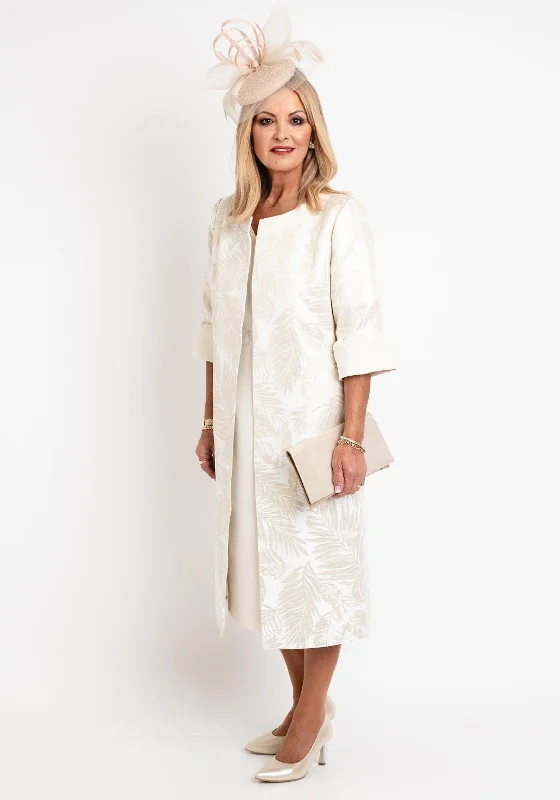 Savings Event Ophelia Melita Leaf Print Dress & Jacket Set, Gold