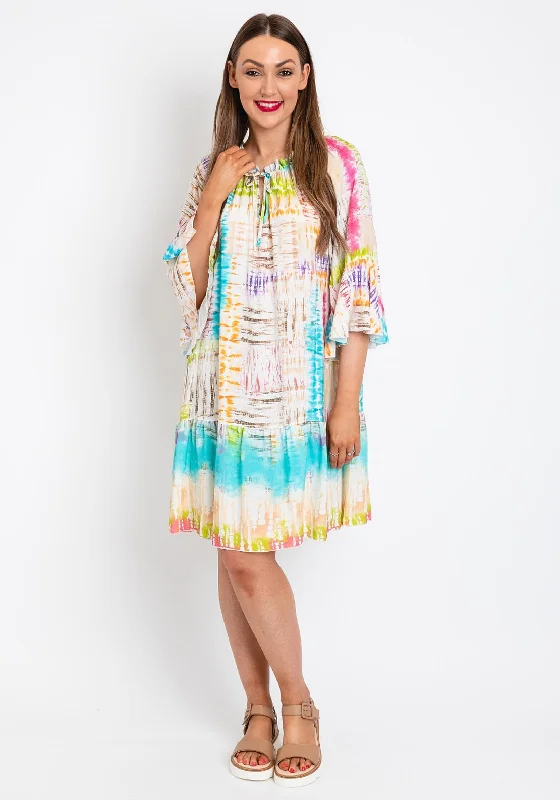 Referral Discount Serafina Collection Abstract Print Mini Dress, Multi