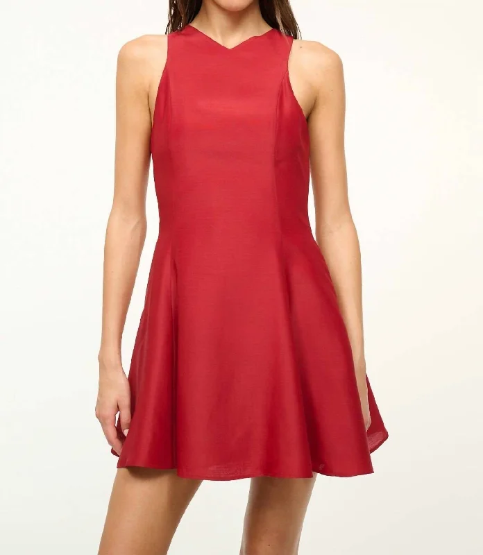 Mini Heike Dress In Rouge